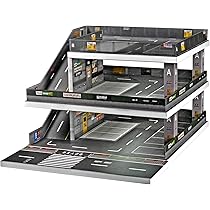 Bivitre 1/64 Diorama Display Case Garage with LED Lights