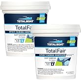 TotalBoat TotalFair Epoxy Fairing Compound - 2 Pint Kit | Epoxy Filler Putty for Fairing and Repairs on Fiberglass, Wood, Aluminum &amp; Steel; Sands Easily for Marine Primer or Paint