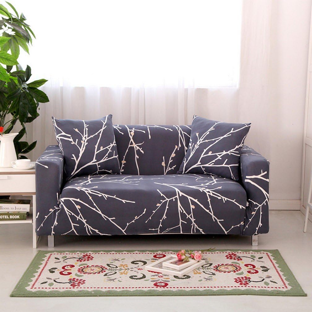 AbbeyTening Autumn branches Sofa Slipcover Sofa Covers Chair Covers Four Seater Protectors Couch Covers Featuring Soft Form Fit Slip Resistant 92-118 Inch