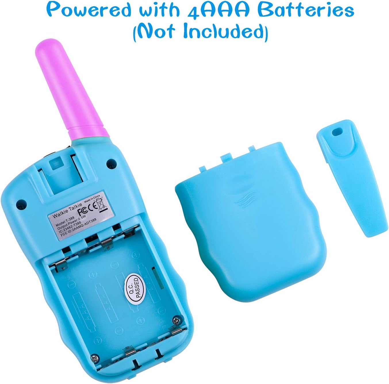 Kearui Kids Walkie Talkies 2Pack, Walkie Talkie for Kids 8 Channels 2 Way Radio with LED Flashlight and LCD Screen - Image 5