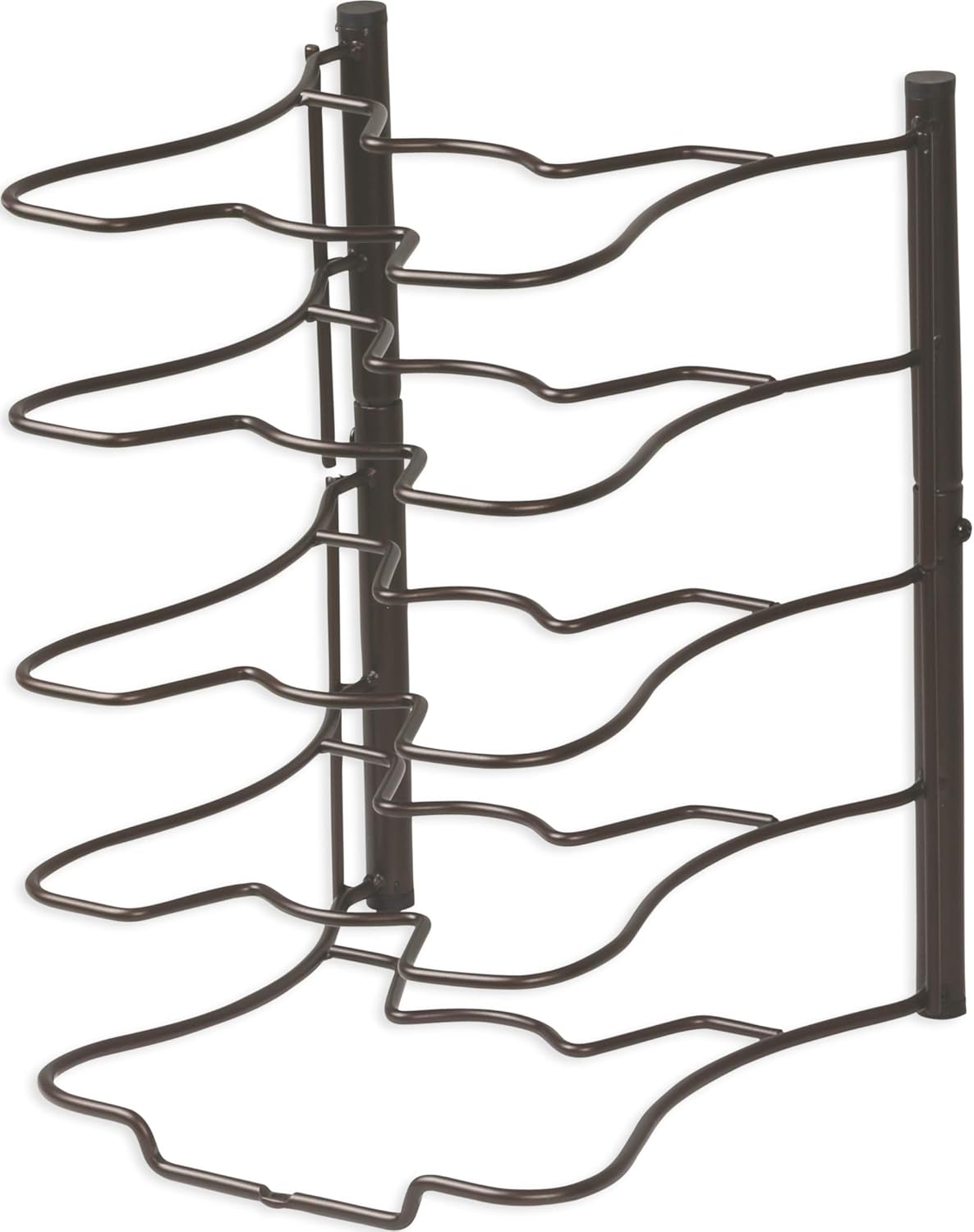 SimpleHouseware Kitchen Cabinet Pantry Pan and Pot Lid Organizer Rack Holder, Bronze: Kitchen & Dining