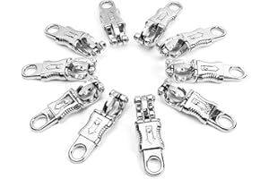 IWONGO 10-Pack Panic Snap for Paracord - Nickel Plated Quick Release Panic Snap with Fixed-Eye for Get Back Whips