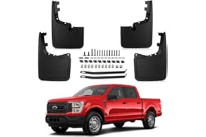 PSLER Fit for F-150 F150 2021 2022 2023 2024 (Without Fender Flares) Mud Flaps Set of 4PCS Mud Guard Kit Splash Guards Mudgua