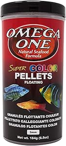 Omega One Super Color Floating Pellets, 3mm Pellets, 6.5 oz