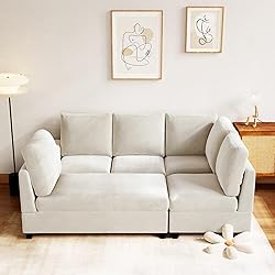 EMKK Modular Sectional Sofa, U Shaped, 6 Seat
