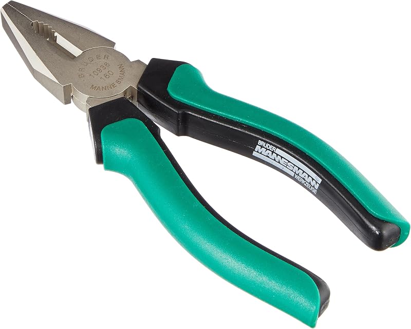 Brüder Mannesmann Kombizange 6", C70-Werkzeugstahl, TÜV/GS | M10936