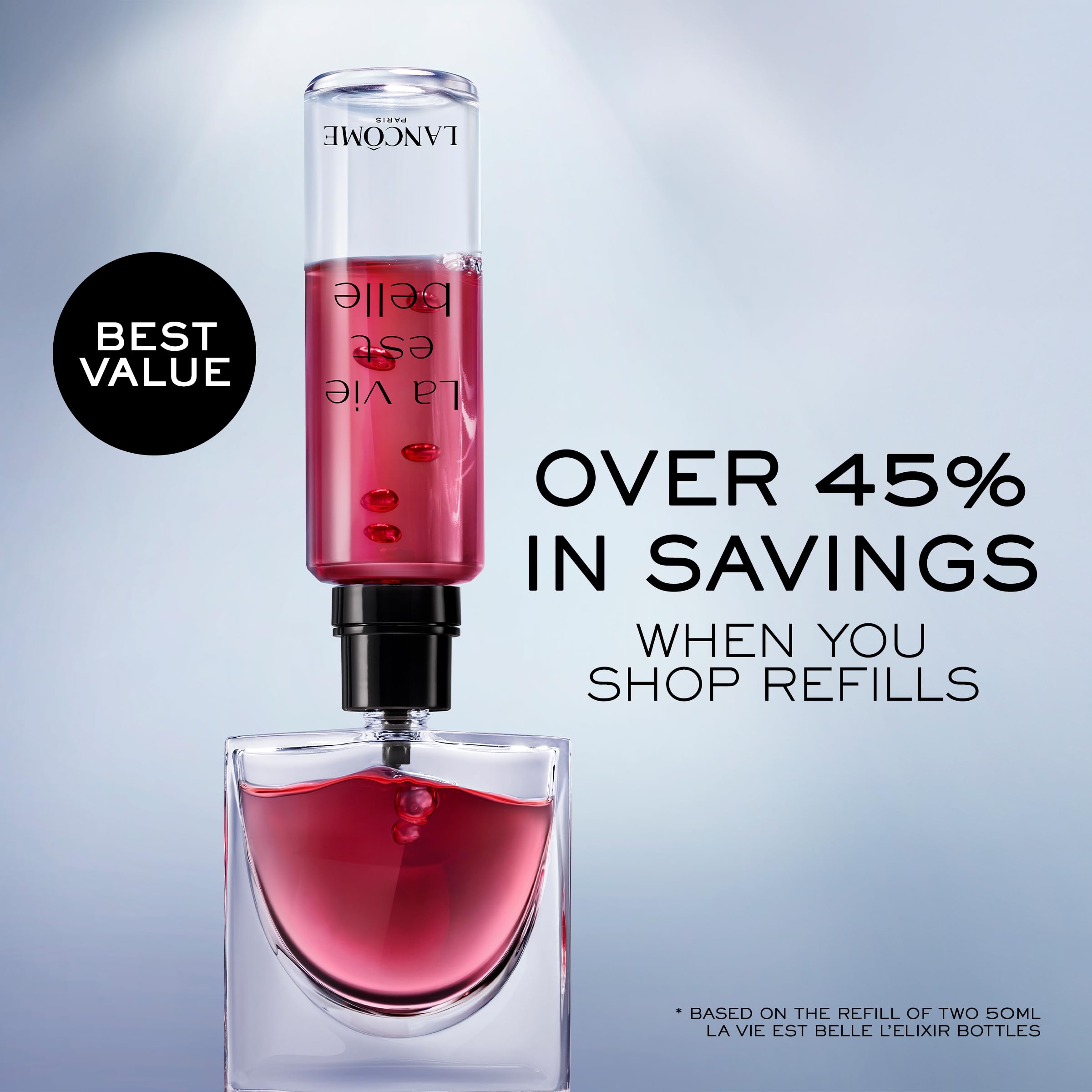 Lancôme La Vie Est Belle L'Elixir Eau de Parfum - Long Lasting Fragrance with Raspberry, Violet & Cocoa Butter - Floral Women's Perfume