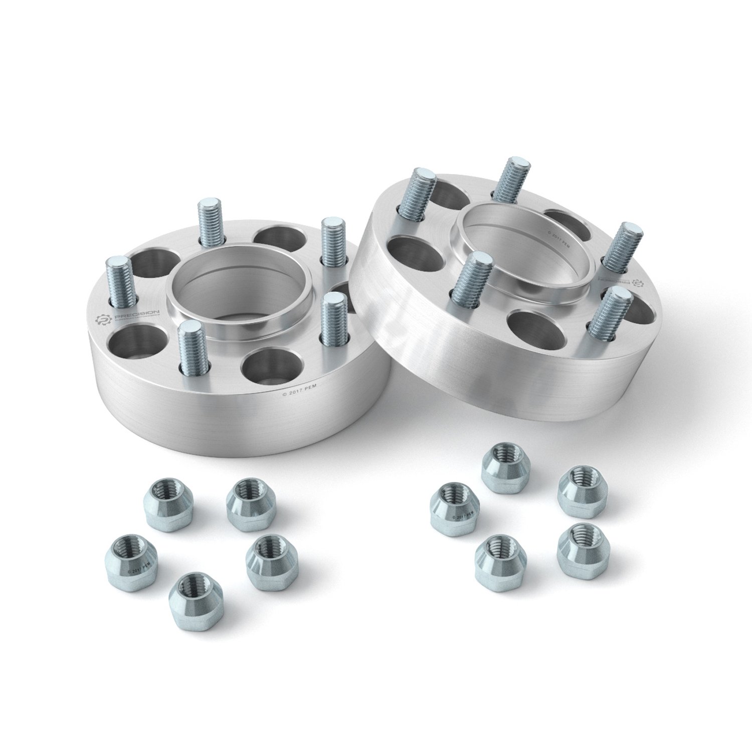 Pair Of 1.5" Hubcentric Wheel Spacers For Infiniti Q50, FX35, G37, M45 - 5x4.5, 66.1mm Hub