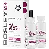 BosleyMD Men's & Women's Hair Re-growth Treatment, 2%-5% Minoxidil Topical Solution