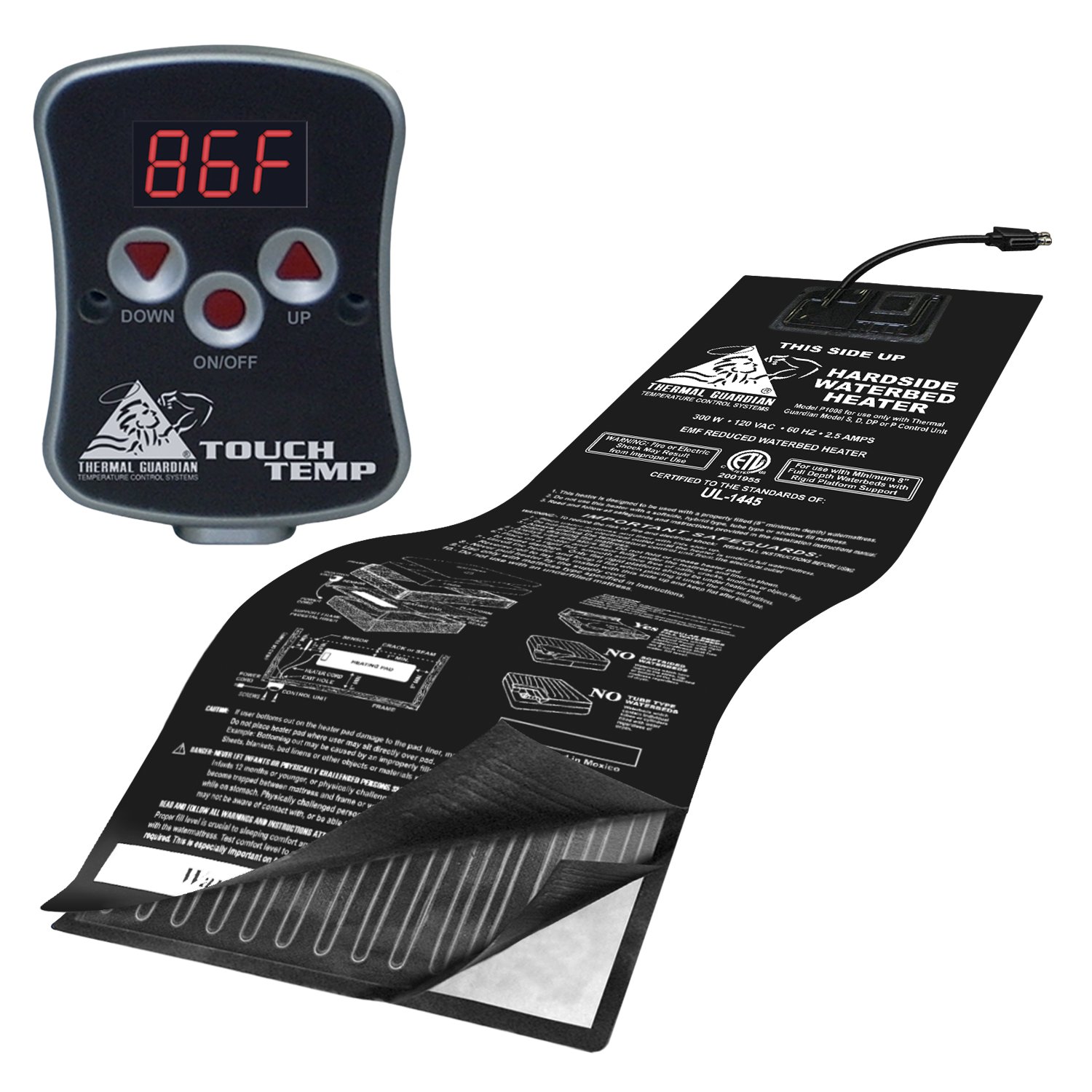 Photo 1 of InnoMax Thermal Guardian Touch Temp Solid State Hardside Waterbed Heater, Full Watt