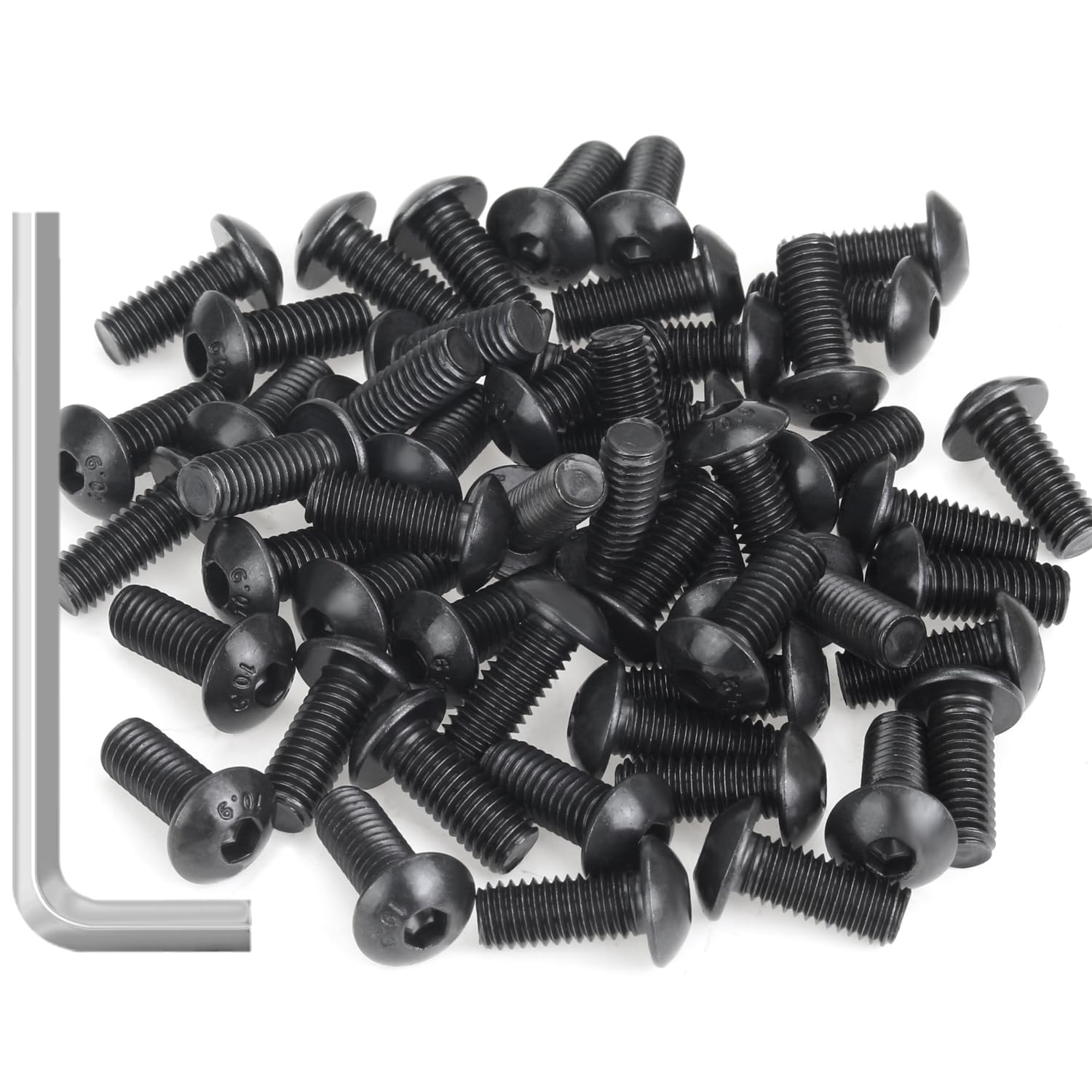 55 Pieces M5 x 12mm Button Head Socket Cap