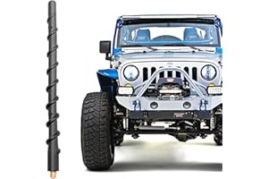 VOFONO 9 Inch Antenna for 2007-2024 Jeep Wrangler Gladiator JK JL JT Unlimited Sport Rubicon Sahara Mojave High Altitude Willys 4xe – Jeep Wrangler Gladiator Accessories – Jeep FM AM Radio Antenna