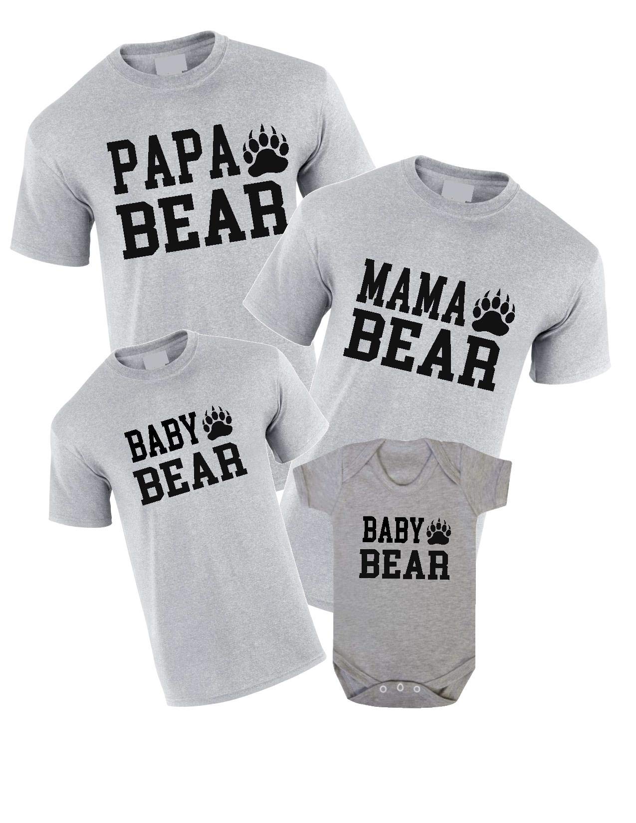 Danni RosePapa Bear,Mama Bear & Baby Bear Paw T-Shirt