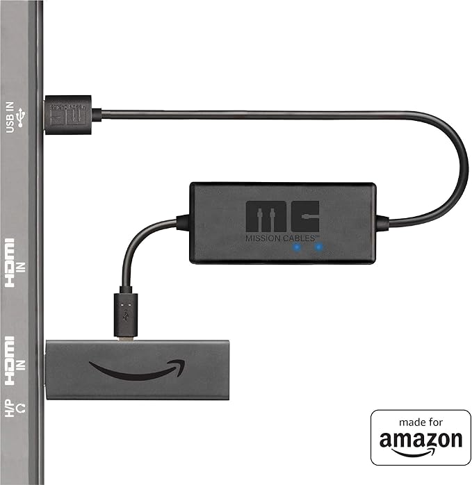 Mission Cables MC45 Cable USB de Corriente para el Amazon Fire TV con Mission Cables MC45 Cable USB de Corriente para el Amazon Fire TV con