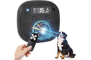 Lekaywe Rechargeable Anti Barking Device for Dog, 60ft Remote Control, Dog Bark Deterrent Devices with Adjustable Modes & Frequencies, Dog Barking Silencer for Outdoor