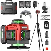 WEIDDW Laser Level 360&deg; Green Cross Line Self Leveling Laser Measuring Tool