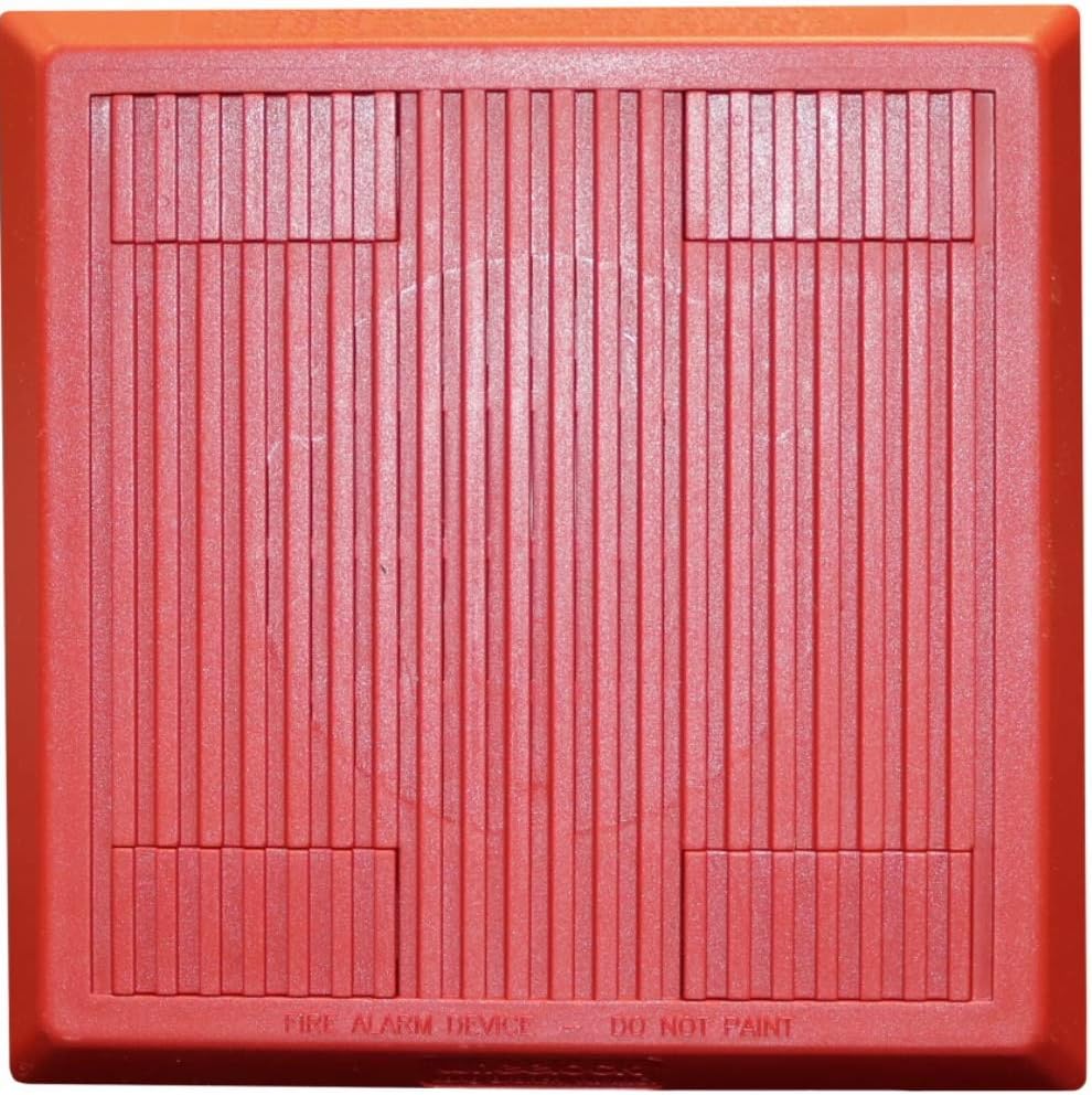 WheelockAMT-12/24-R-NYC ATM-Series Multitone Horn, Red, Selectable Input Voltage (12 or 24 VDC), 98 dBA Sound Level, Three Separate Prioritized Inputs, UV Stabilized Plastic Housing Material