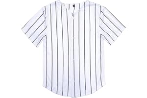 BABYHEALTHY Kids Baseball Jersey Toddler Jersey Button Down Shirt Blank Plain Hip Hop Tees for Boy Girl