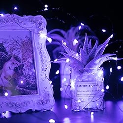 Halloween Purple Fairy String Lights: 12 Pack 7 Ft