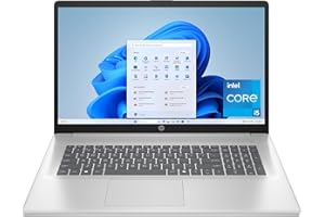 HP 17.3 inch Laptop, FHD Display, Intel Core i5-1334U, 16 GB RAM, 512 GB SSD, Intel Iris Xe Graphics, Windows 11 Home, Natural Silver, 17-cn3399nr