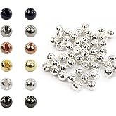 Aventik Think Fast Think Deep Beads 50pc Tungsten Beads Slotted Fly Tying Materials 10 Colors / 5 Sizes Jig Hooks Fly Fishing