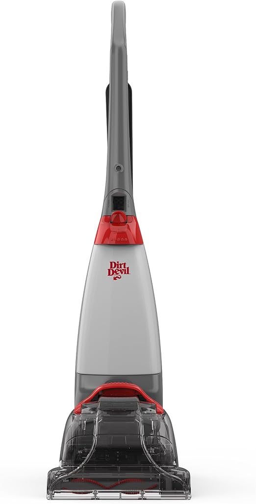 Dirt Devil DDW02R01 Wash and Go Plus Carpet Washer, 600 W, Red/Grey