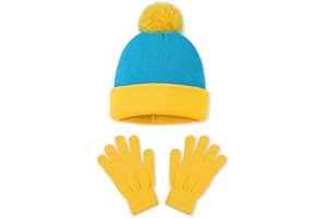 WooHand Halloween Cosplay Funny Beanie Hat and Gloves, Character Park Knit Hat Winter Christmas Costume Accessories