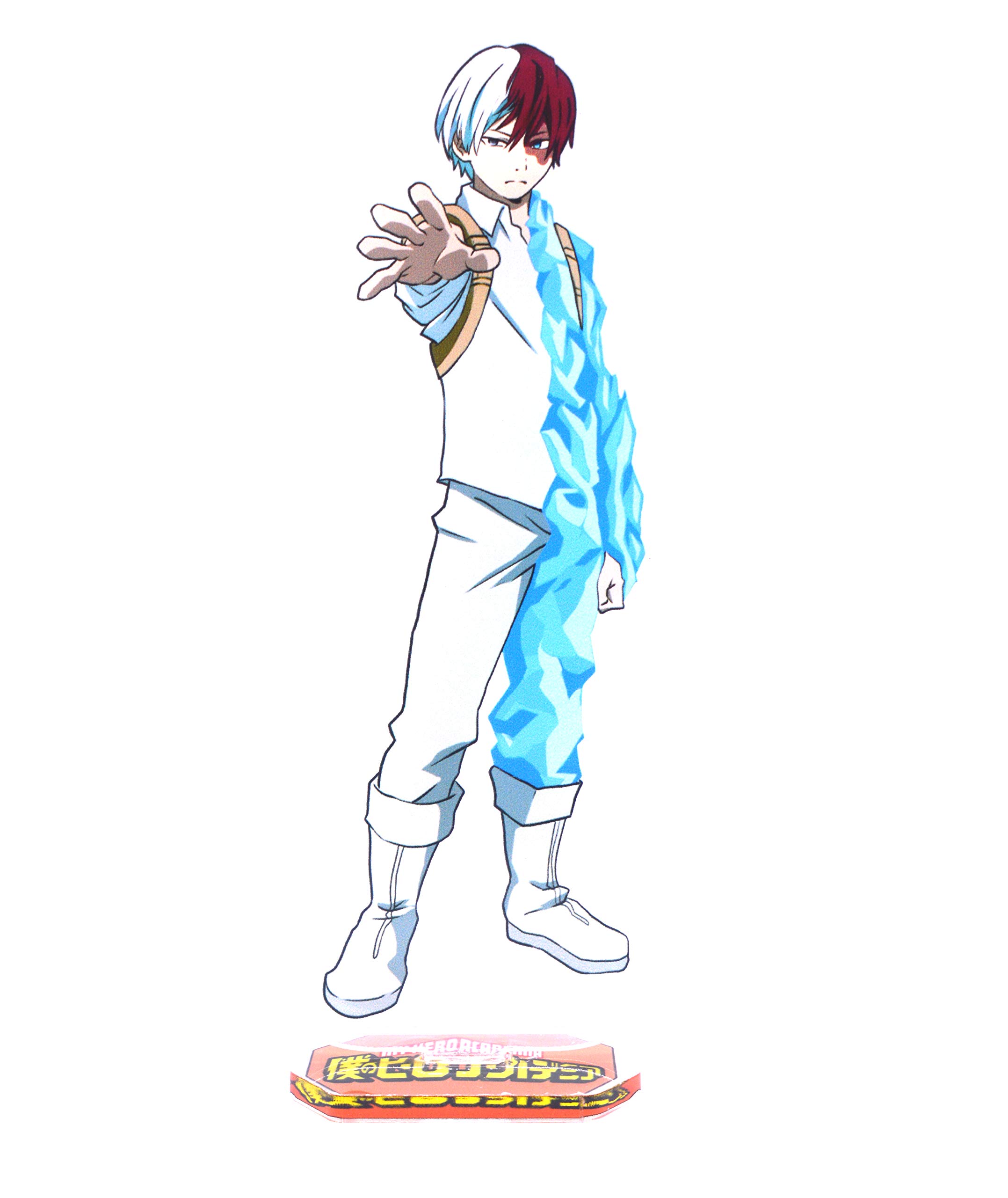 A My Hero Academia plastic display stand (Todoroki Shouto)