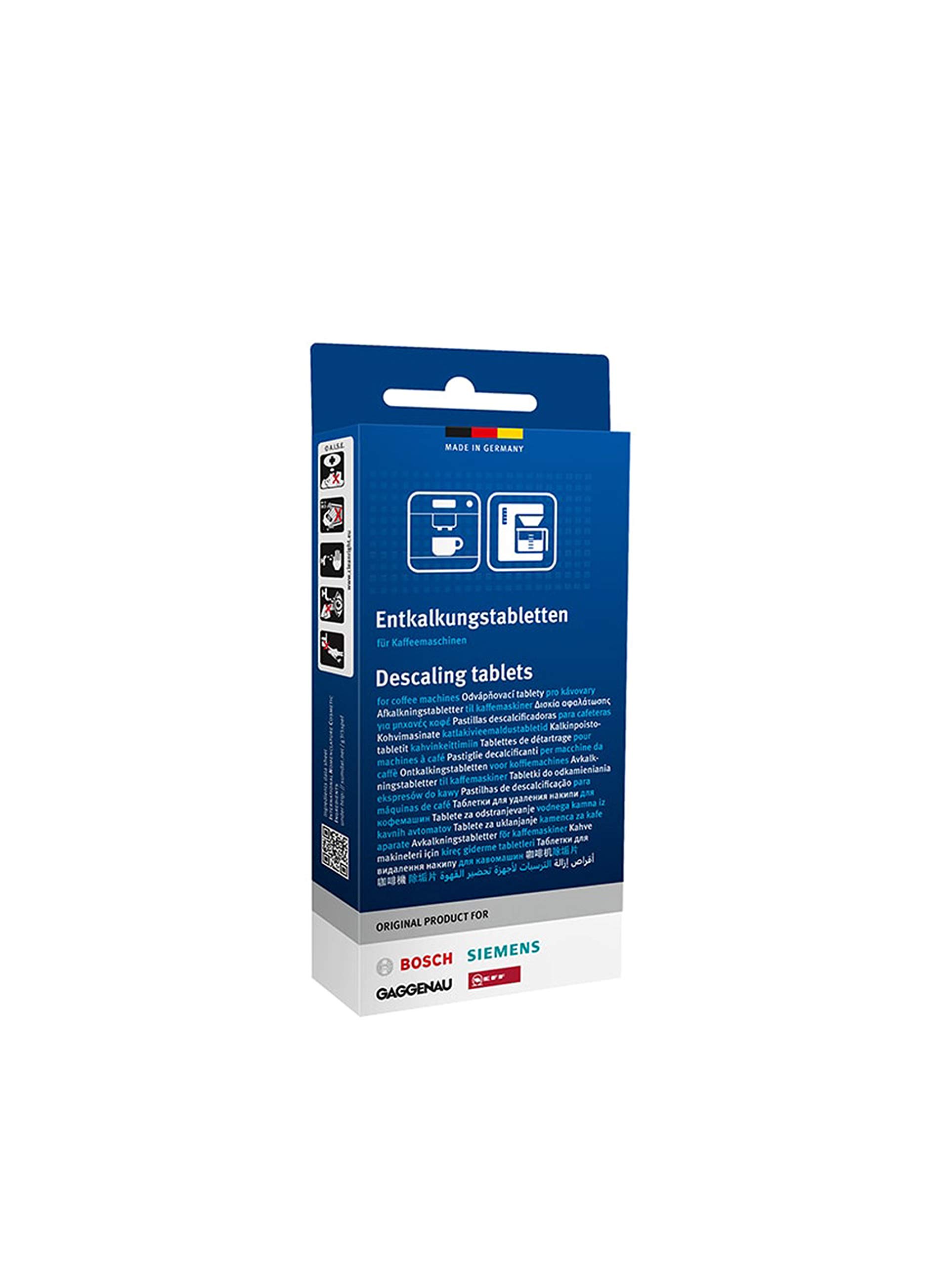 Bosch 3-Piece Descaling Tablets for All Vero Series Coffee Machines, Polyrattan, Black, 12 x 5 x 4.5 cm