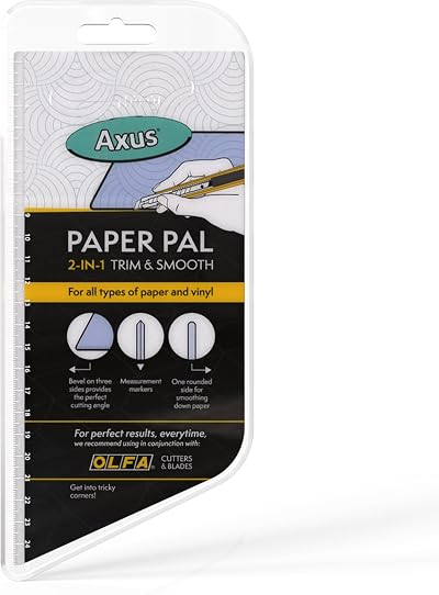 Axus Decor Paper Pal 2-in-1 Tool Wallpaper Smoothing Precision Cutting Edges