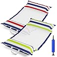 Jasonwell Inflatable Pool Hammock Float - 2 Pack Water Hammock Pool Floaties Multi-Purpose (Saddle Lounge Chair Drifter) 4 in 1 Lake Beach Floating Loungers Swimming Pool Floats Toys for Adults