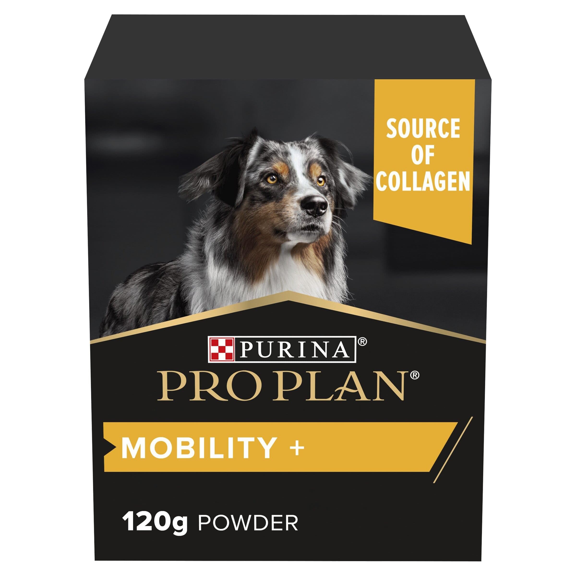 Pro Plan Dog Mobility Supplement | Hip and Joint support | with Green Lipped Mussel, Collagen, Glucosamine, Chondroitin | all breeds | Adult and Senior dogs | Powder 120 g ​