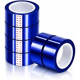 6 Rolls 20mm x33m (108ft) Blue Heat Resistant Sublimation Transfer Tape | Heat Tape for Sublimation Printing &ndash; Helps Create Custom Patterns &ndash; Secures Electronic Parts During Processing, No Residue