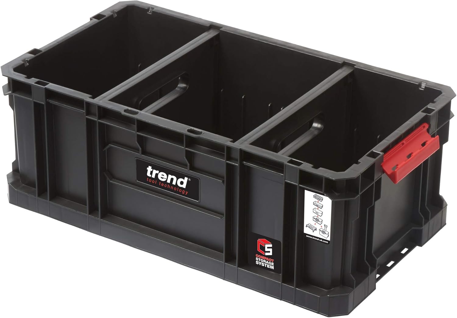 Trend MS/C/200TD Compact Modular Storage Tote Box 200mm C/W Divider