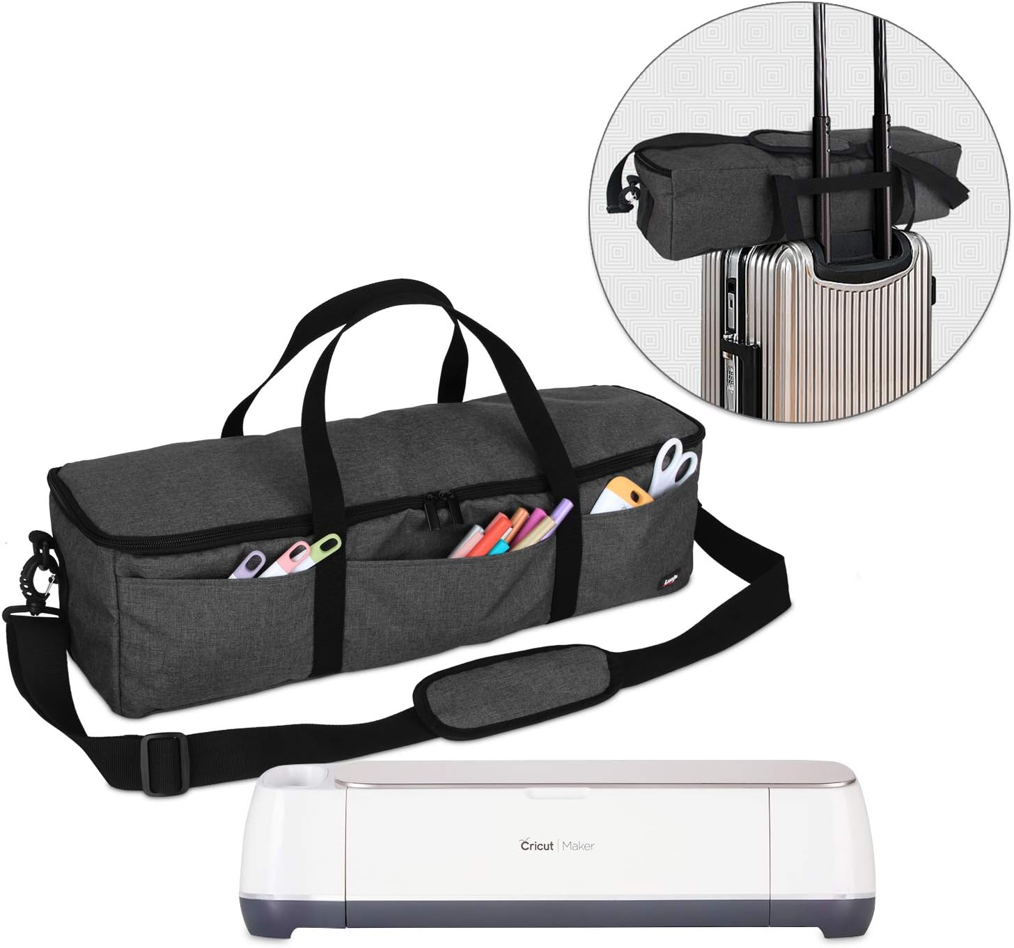 Luxja Foldable Bag Compatible with Cricut Explore Air and Maker