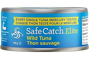 Safe Catch Canned Wild Tuna Fish, Wild Caught, Lowest Mercury, Gluten-Free, Kosher, Non-GMO, Whole30 Approved, Paleo, Keto Fo