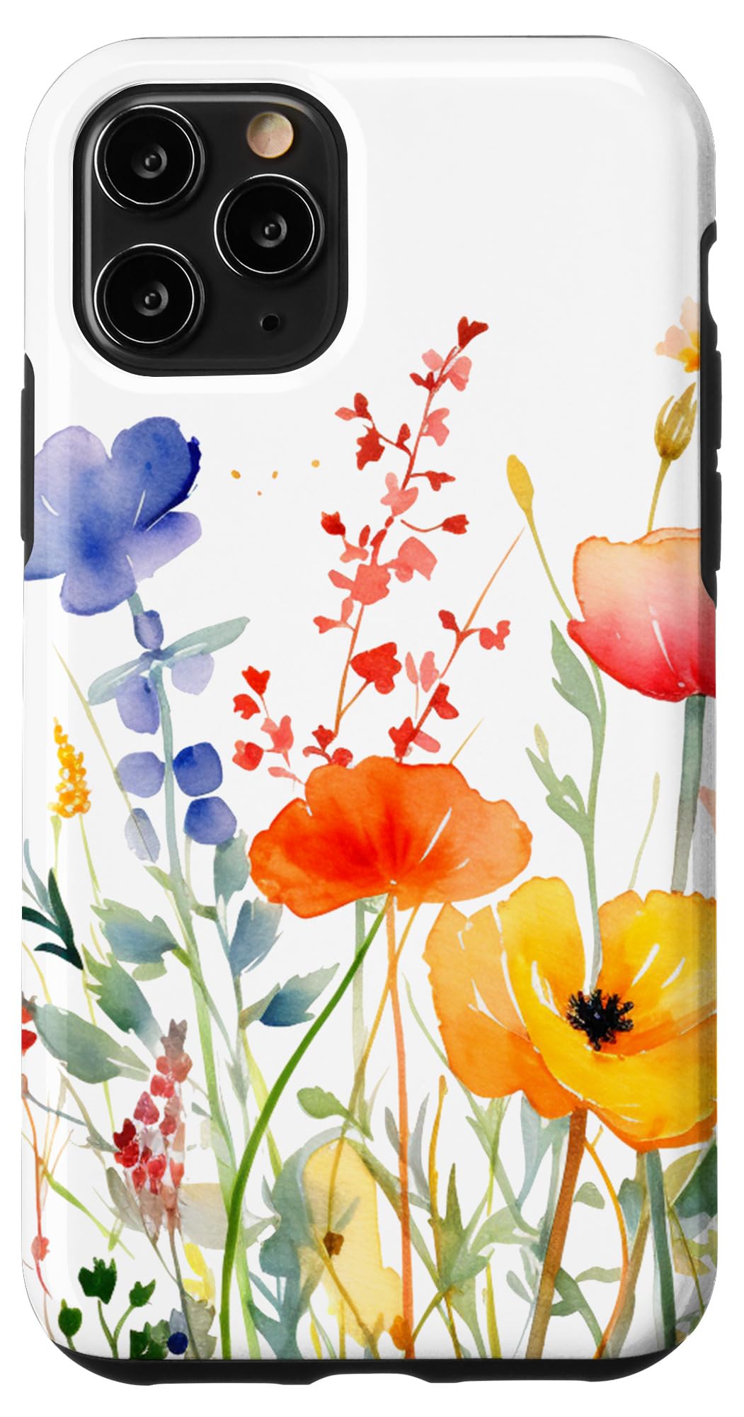 Wildflower Watercolor Pattern Case for iPhone 11 Pro
