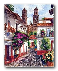 Old Mexico City Horacio Robles Jr Wall Decor Art Print Poster (16x20)