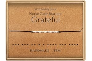 KGBNCIE Morse Code Bracelet for Women Sterling Silver Beads on Silk Cord Secret Message Fuck Friendship Inspirational Encouragement Bracelet Gift for Her