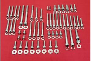 ALLOYBOLTZ - 1991-2003 Harley Sportster Polished Stainless Steel Engine GEARCASE Bolt KIT Set