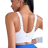 RUNNING GIRL Adjustable Straps High Impact Sports Bra for Women,High Support Workout Sports Bras with Sewn in Pads