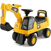 Costzon Ride on Excavator, Licensed Caterpillar Kids Excavator Digger w/Rotatable Digging Bucket, Under-seat Storage, Construction Vehicles for Kids, Ride on Toys for Toddlers 1-3 Gift (Digger)