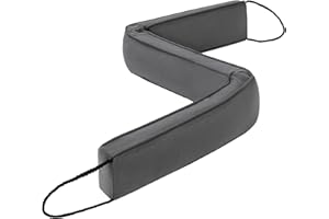 Sunolga 38" Door Draft Stopper for Bottom of Door, Under Door Gap Filler with Removable Cover up to 4 Inches, Weighted Bottom of Door Barrier for Noise, Air, Wind and Light, Gray