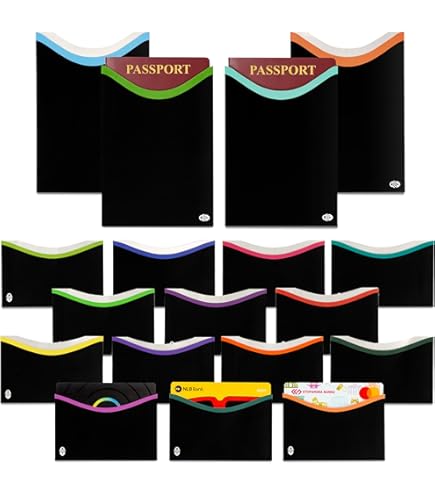 Amazon.com: unisex Slim RFID Blocking Credit Card Sleeves - Extra thin  Design