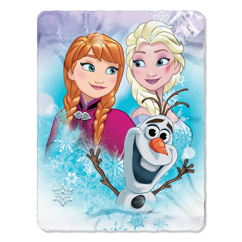 Northwest Disney Frozen, 'Snow Journey' Fleece Throw Blanket, 45' x 60', Multi Color, 1 Count