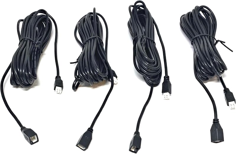 Dolphin Automotive 4m Parking Sensor Extension Leads 4 Pack