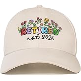Retirement Gift for Woman 2026 Retirement Hats for Women Mom Wife Grandma Aunt Adjustable Embroidered Baseball Cap