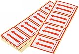 sourcing map Red Arrows This Side Up Handling Stickers Shipping Packing Vinyl view 1