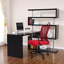 Furmax Office Chair Mid Back Swivel Lumbar Support