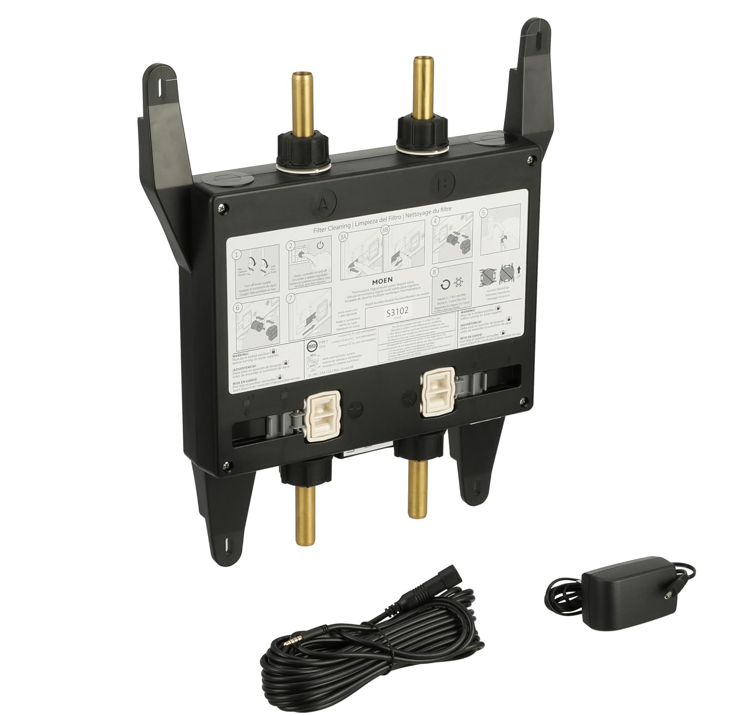 Moen S3102 U By Moen Shower Digital Thermostatic Valve 2 Outlet Shower Flow Control Valves Amazon Canada